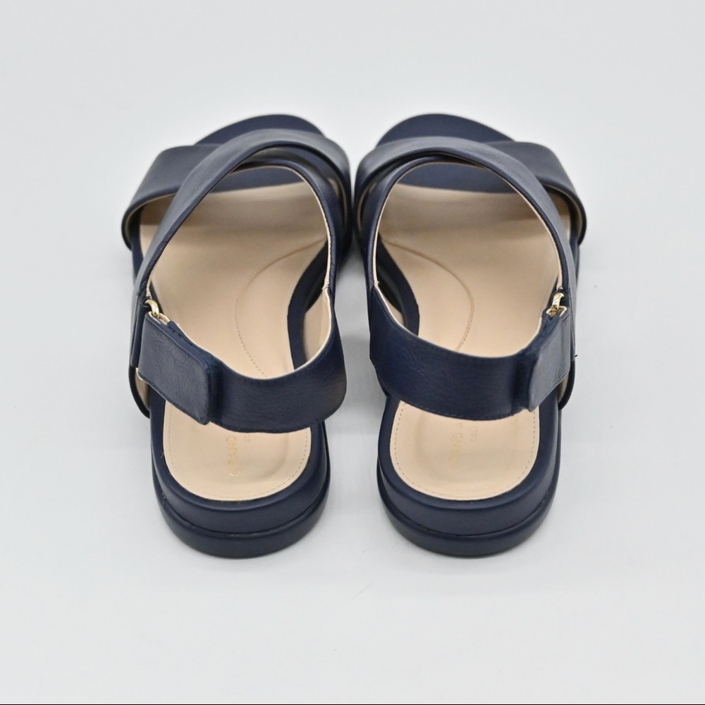 NEW COLE HAAN Navy Grand Ambition Flat Sandal #956 - Picture 3 of 11